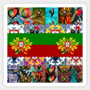 Portuguese folk art Sticker